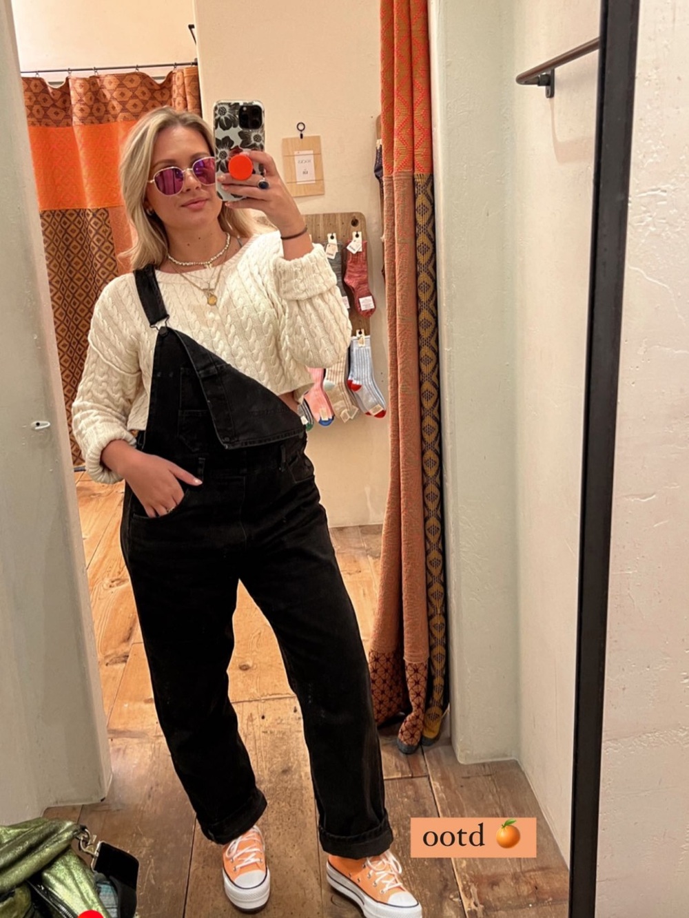 Free People Cream Cable Knit Scoop Sweater